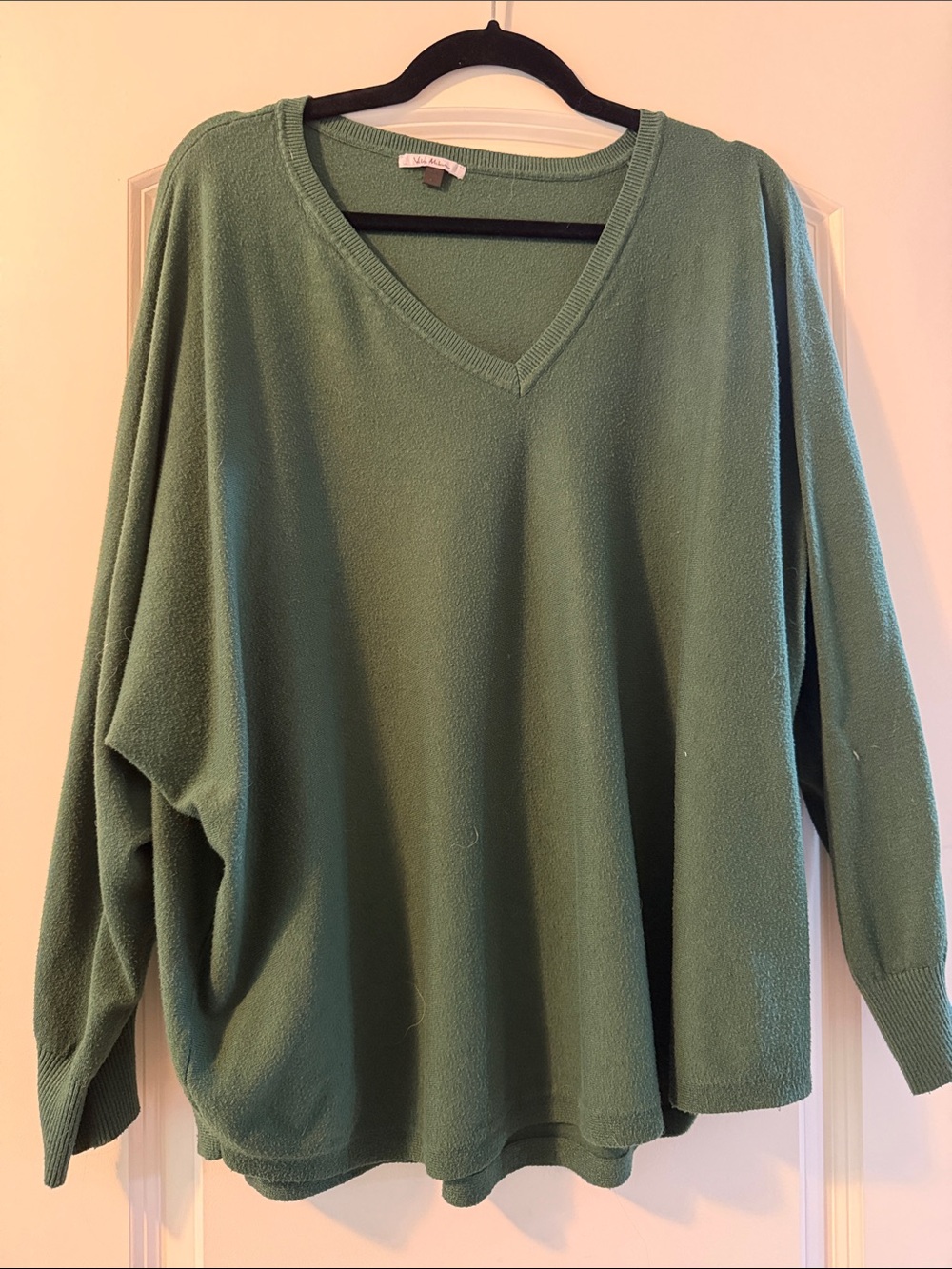 Milano Olive Green V-Neck Women's Sweater